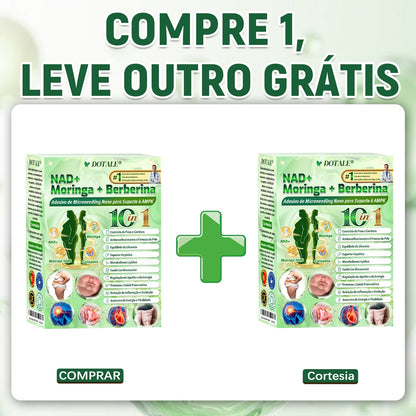 DOTALE® NAD+ Moringa Berberina AMPK | Adesivo Nano Microagulhas ✅ 1x/dia | Resultados visíveis em 7 dias