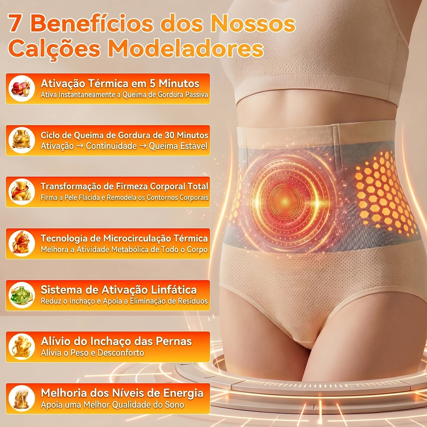 💎 Oferta Exclusiva de Upsell 30% de Desconto | KaaLa® Shorts Modellantes Queima Gordura 4-em-1 com Moringa e Berberina