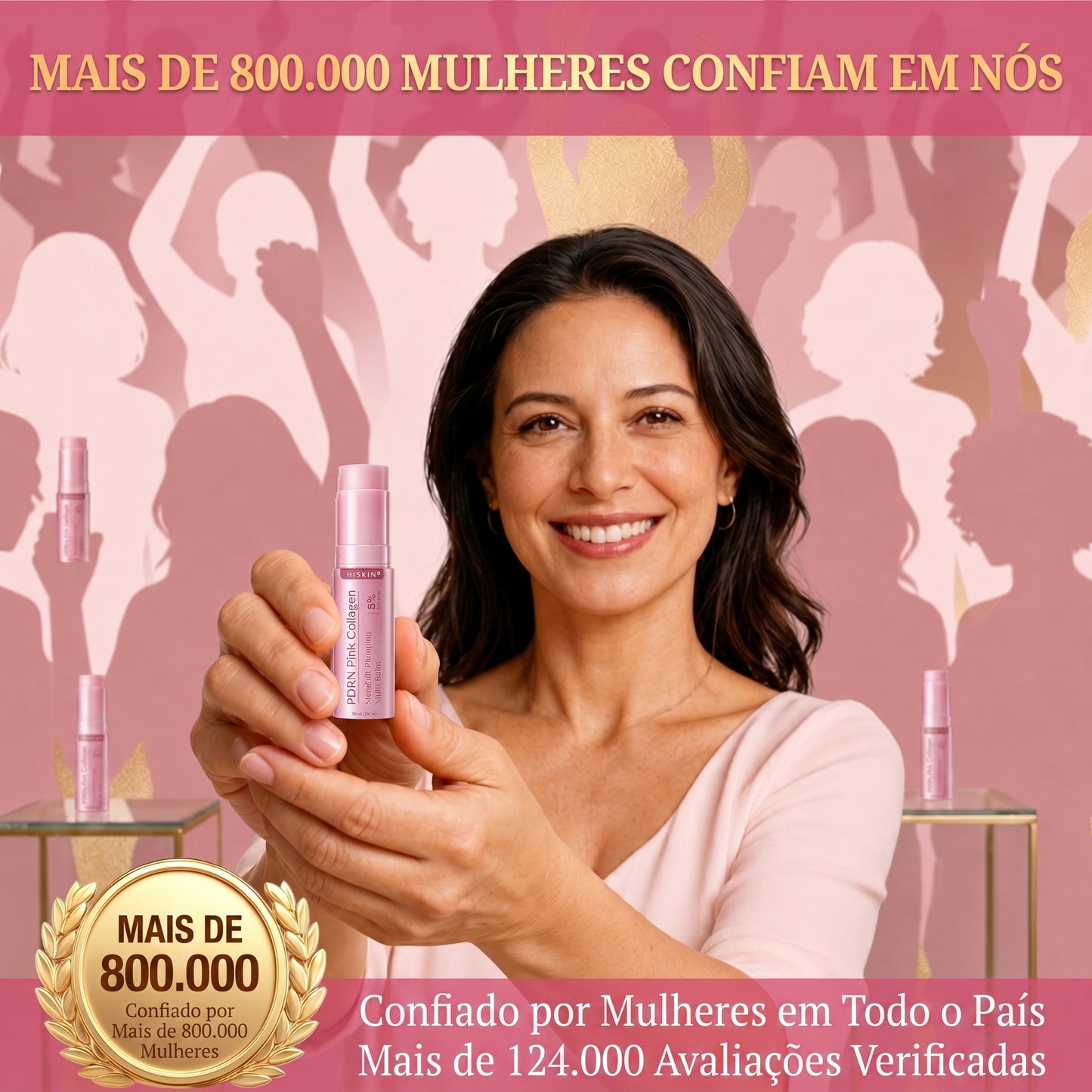 𝐇𝐈𝐒𝐊𝐈𝐍® 𝐏𝐃𝐑𝐍 𝐏𝐢𝐧𝐤 𝐂𝐨𝐥𝐥𝐚𝐠𝐞𝐧 𝐒𝐭𝐞𝐦𝐋𝐢𝐟𝐭 𝐏𝐥𝐮𝐦𝐩𝐢𝐧𝐠 𝐌𝐮𝐥𝐭𝐢 𝐁𝐚𝐥𝐦 𝐟𝐨𝐫 𝐔𝐧𝐝𝐞𝐫-𝐄𝐲𝐞𝐬, 𝐍𝐞𝐜𝐤, 𝐅𝐨𝐫𝐞𝐡𝐞𝐚𝐝, 𝐒𝐦𝐢𝐥𝐞 𝐋𝐢𝐧𝐞𝐬,𝐅𝐢𝐫𝐦𝐢𝐧𝐠, 𝐋𝐢𝐟𝐭𝐢𝐧𝐠, 𝐅𝐮𝐥𝐥𝐞𝐫-𝐋𝐨𝐨𝐤𝐢𝐧𝐠 𝐂𝐮𝐫𝐯𝐞𝐬 & 𝐒𝐤𝐢𝐧 𝐂𝐨𝐦𝐟𝐨𝐫𝐭