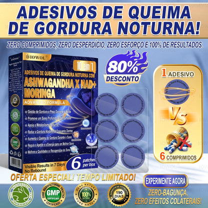IOWOL ® NIGHT-TIME FAT BURNING PATCHES! ZERO PILLS & ZERO WASTE & ZERO STRUGGLE & 100% RESULTS.